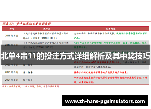北单4串11的投注方式详细解析及其中奖技巧
