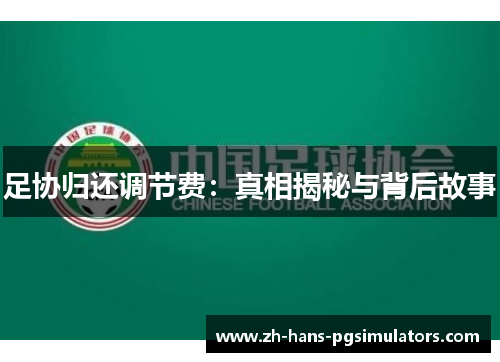 足协归还调节费:真相揭秘与背后故事 足协归还调节费:真相揭秘与背后故事