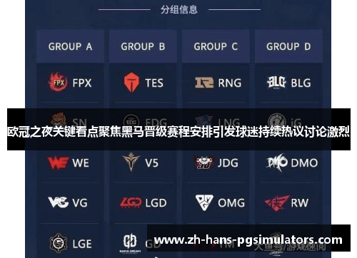 欧冠之夜关键看点聚焦黑马晋级赛程安排引发球迷持续热议讨论激烈